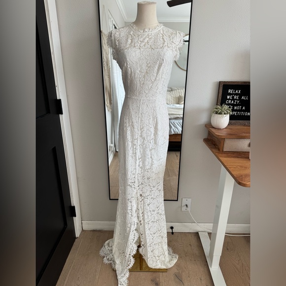 strapless open back dress Simple off-shoulder wedding dress from Zazabella